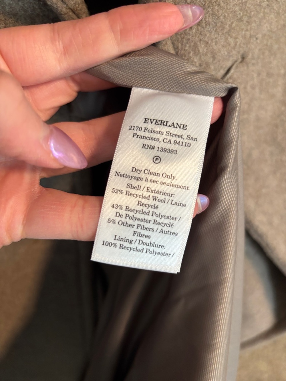 NWT Everlane The Double-Breasted Coat in Wool - Picture 12 of 16